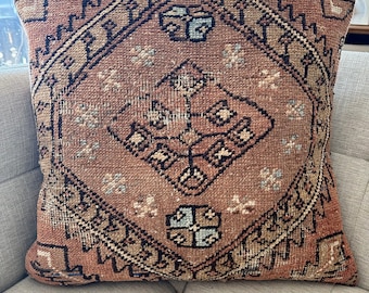 Moab vintage Turkish rug pillow