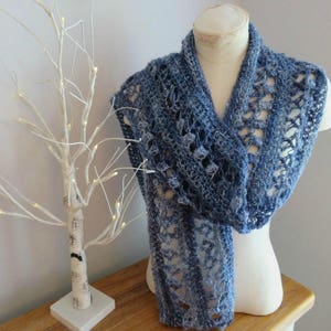 Crochet Pattern Summer Scarf | Ocean Kiss Summer Collection - Ocean Kiss Summer Scarf Crochet Pattern