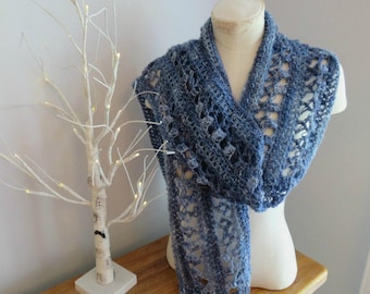 Crochet Pattern Summer Scarf | Ocean Kiss Summer Collection - Ocean Kiss Summer Scarf Crochet Pattern