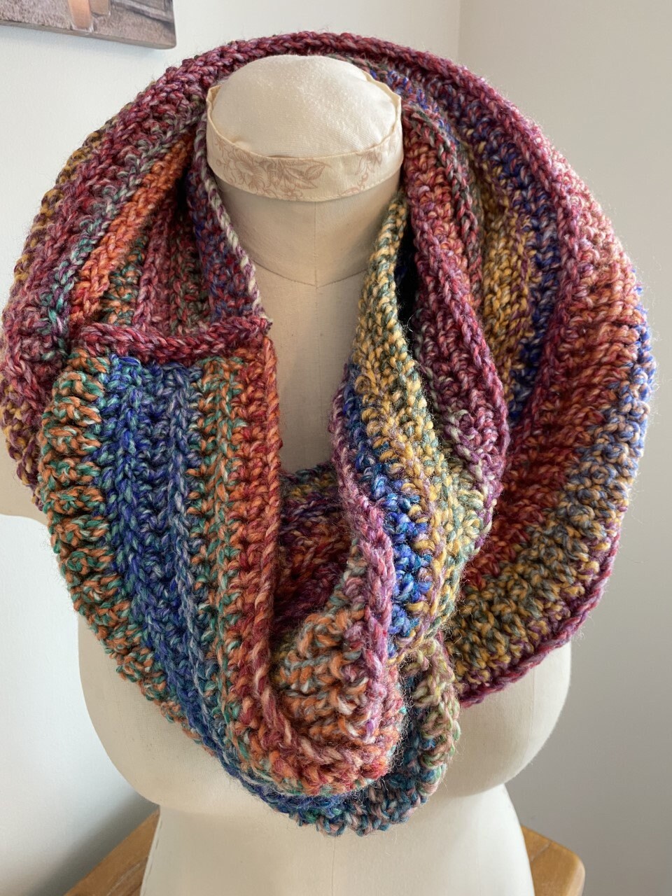 Kit Crochet New Beginning Infinity Scarf Cowl Kit | Easy Pattern ...