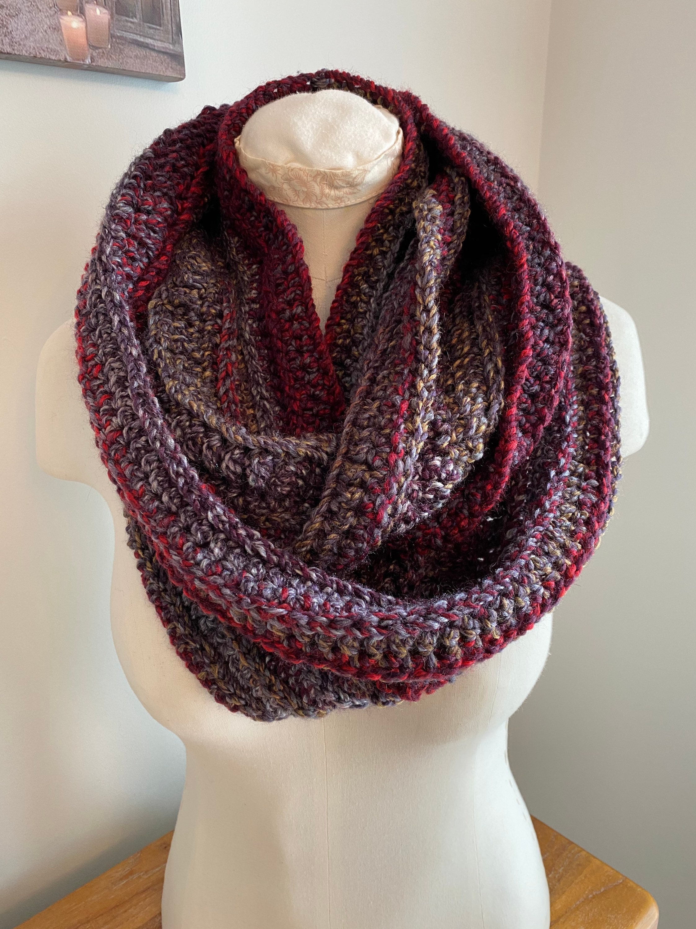 Beginner Friendly Crochet Cowl Kit, Easy Crochet Scarf Pattern ...