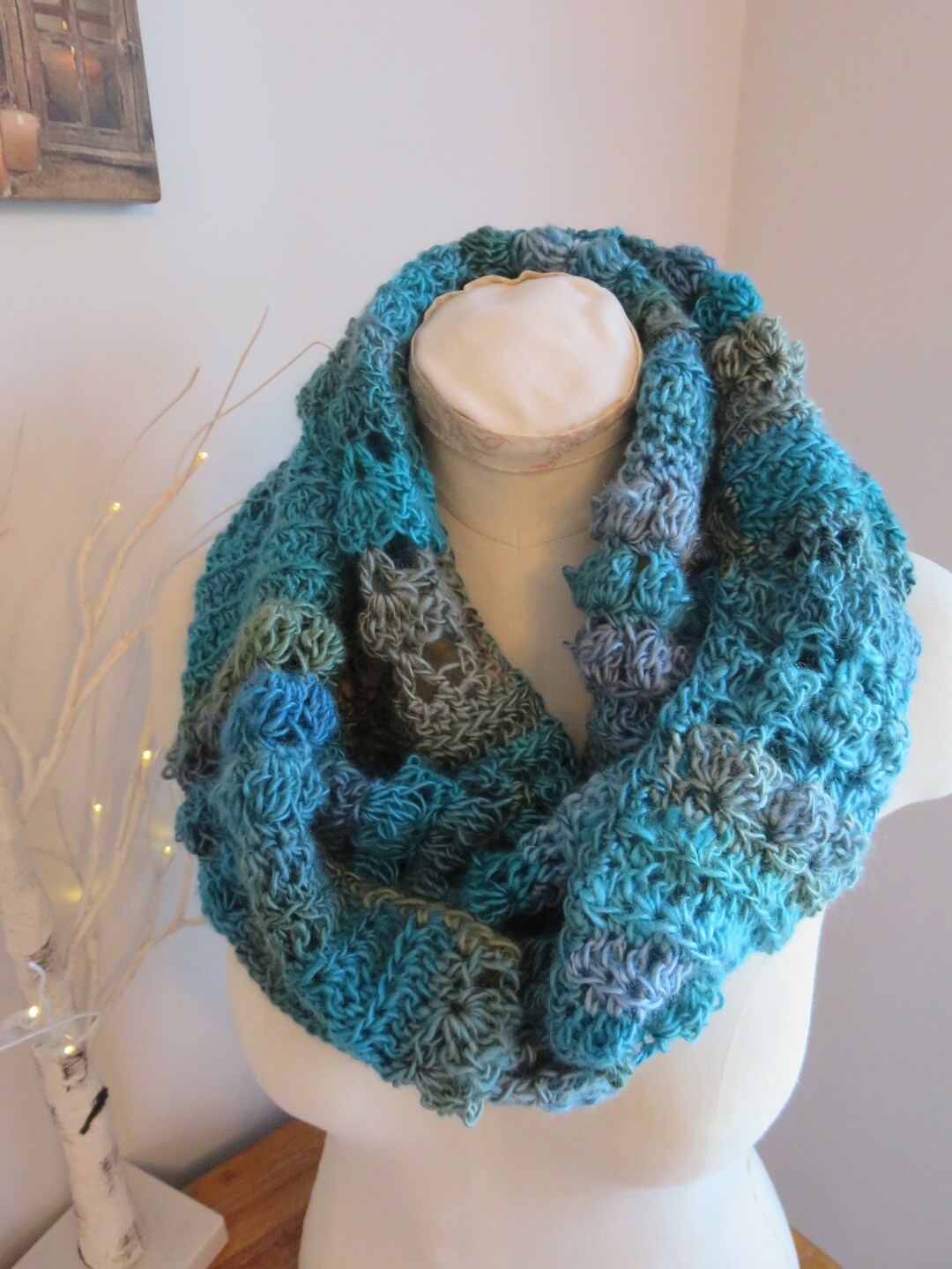 Crochet Cowl Pattern: Unforgettable Hazel Infinity Scarf (PDF Pattern ...