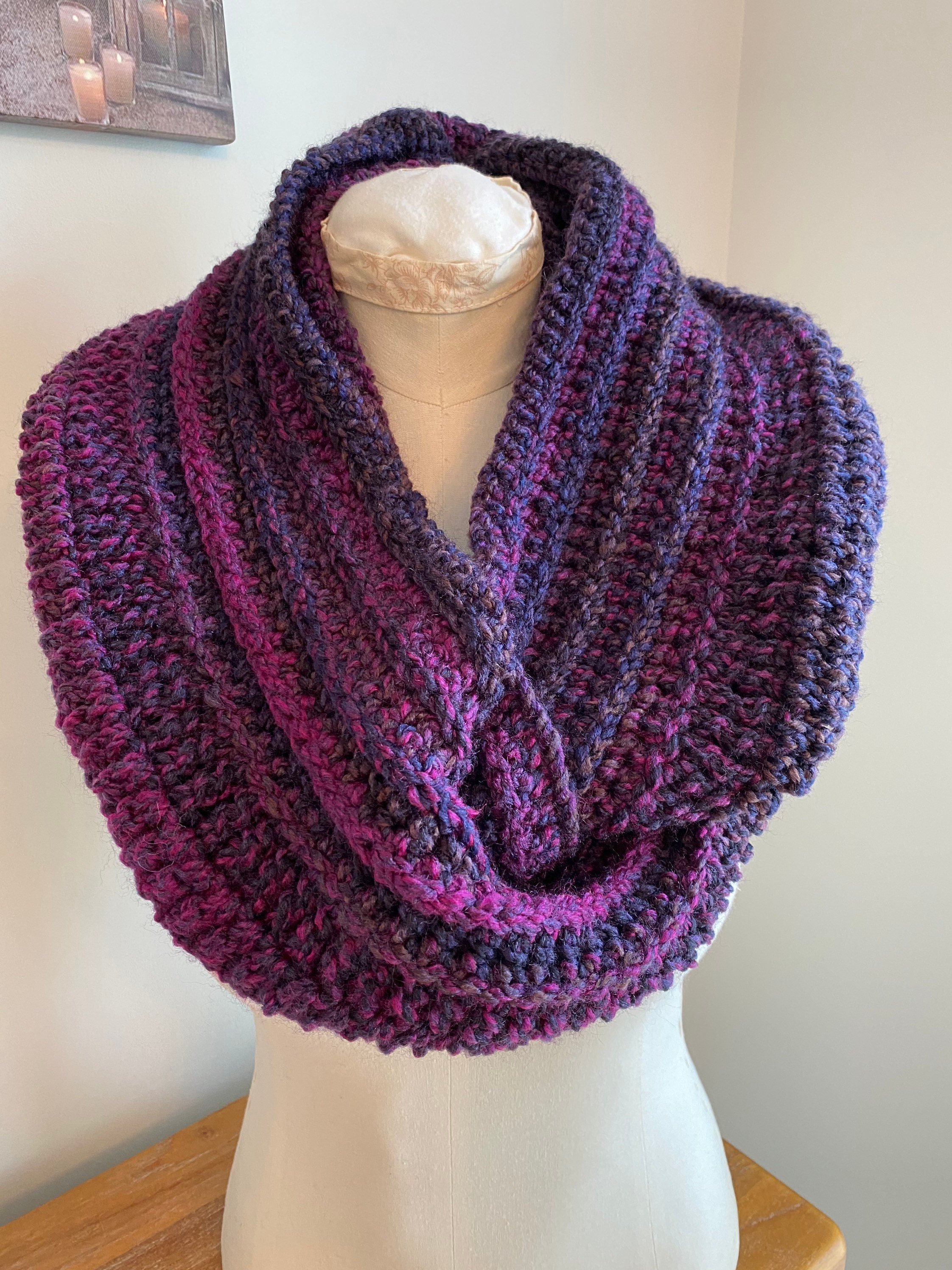 Kit Crochet New Beginning Infinity Scarf Cowl Kit Easy - Etsy UK
