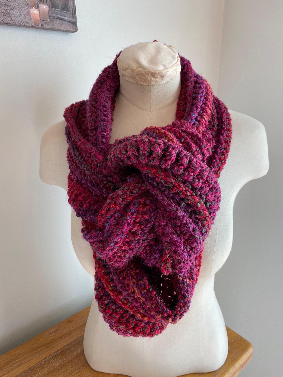Kit Crochet New Beginning Infinity Scarf Cowl Kit | Easy Pattern ...