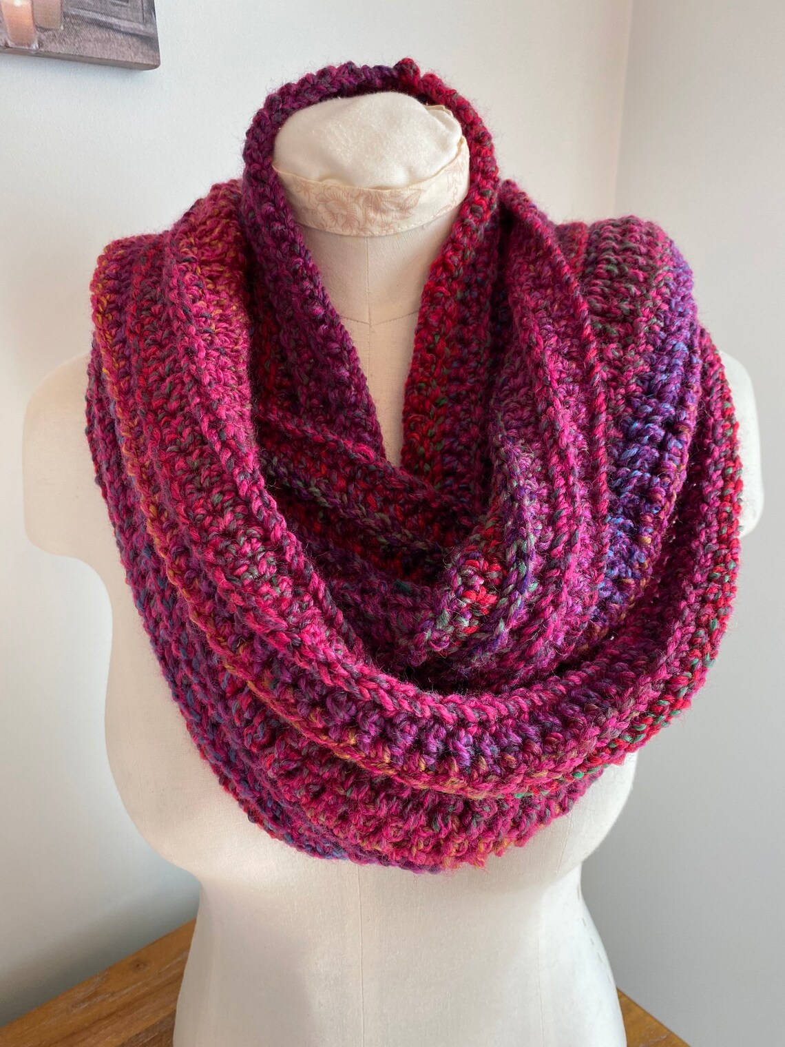 Kit Crochet New Beginning Infinity Scarf Cowl Kit | Easy Pattern ...