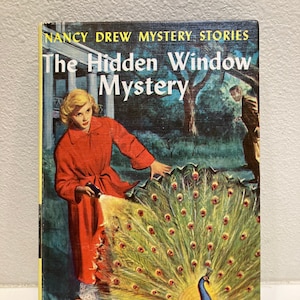 Nancy Drew Mystery Stories | The Hidden Window Mystery | 34 | VINTAGE | © 1956 | By Carolyn Keene | Printed in the United States | Hardcover