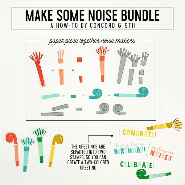 Make Some Noise Die and Stamp Bundle - Concord 9th