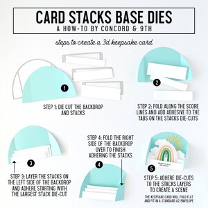 Card Stacks Base Dies - Concord 9th