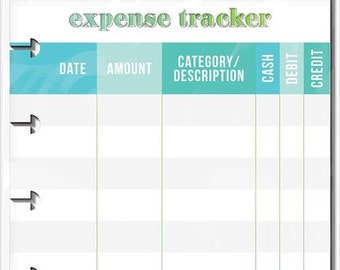 expense tracker etsy