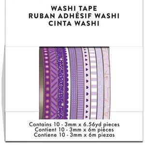 Happy Planner Skinny Washi Tape Purple Hues MAMBI 
