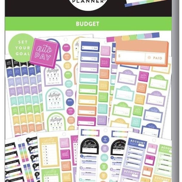 Budget Goals Sticker Value Pack - MAMBI Happy Planner Stickers