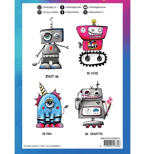 Art By Marlene Out Of This World Clear Stamps - Big Bots