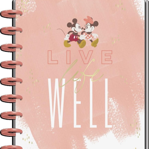 Disney © Oasis Live Life Well Classic Wellness Guided Journal - Happy Planner