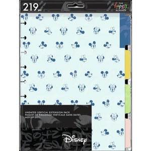 Disney © Mickey Mouse & Minnie Mouse Colorblock Undated Classic Vertical Extension Pack - Happy Planner