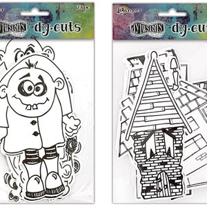 Dylusions Dy-Cuts Dyan Reaveley 24/opakowanie - Me Monster or Me House