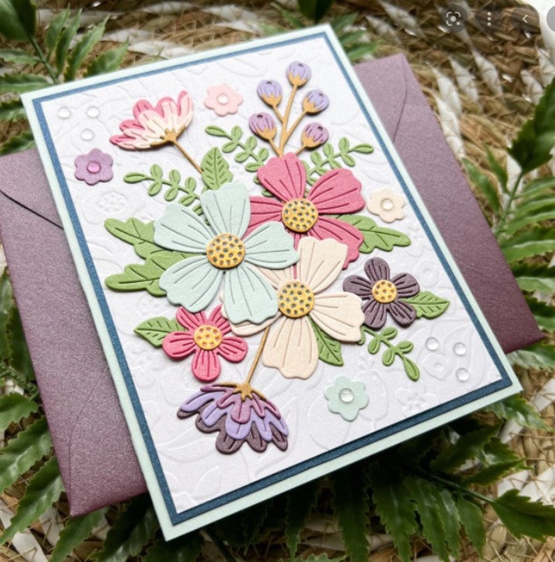 Spellbinders Etched Dies - Be Bold Blooms S5-502 - Etsy