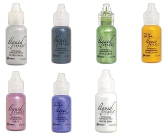Ranger Liquid Pearls Dimensional Pearlescent Paint 0.5oz - Choose from 44 colors
