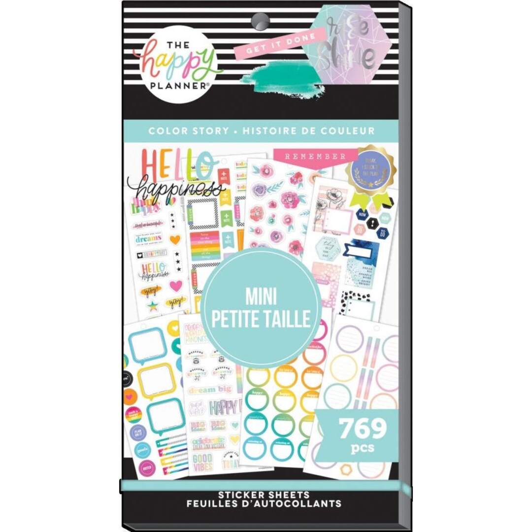 Color Your World - Mini Value Pack Stickers - MAMBI Happy Planner ...