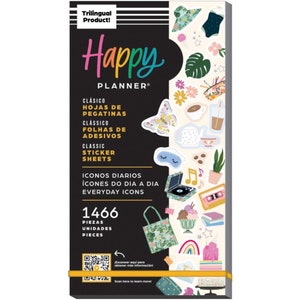 Everyday Icons Classic Sticker Value Pack - MAMBI Happy Planner Stickers