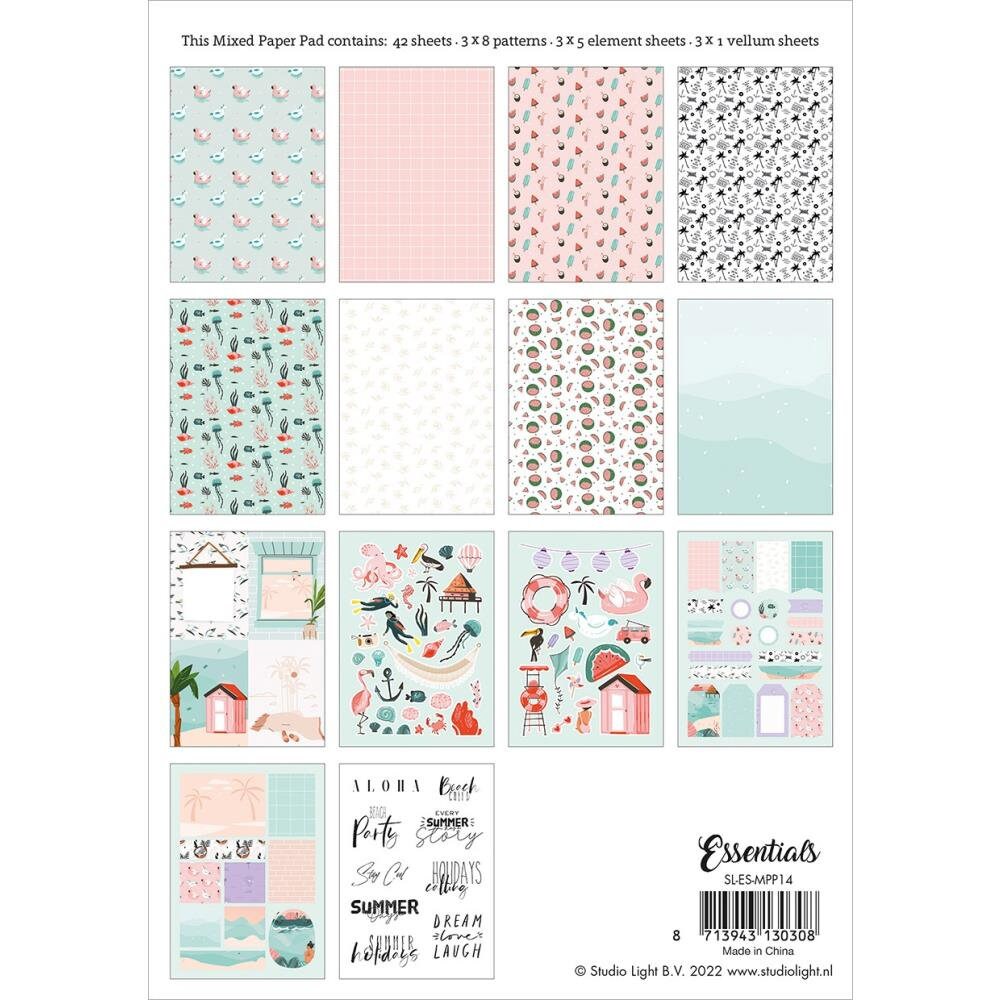 Studio Light Mixed Paper Pad - Including Pattern Paper, Element Sheets ...