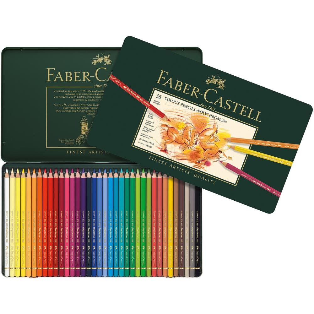 Faber-Castell Aquarelle Water Color Pencils Design Series (36 Shades)