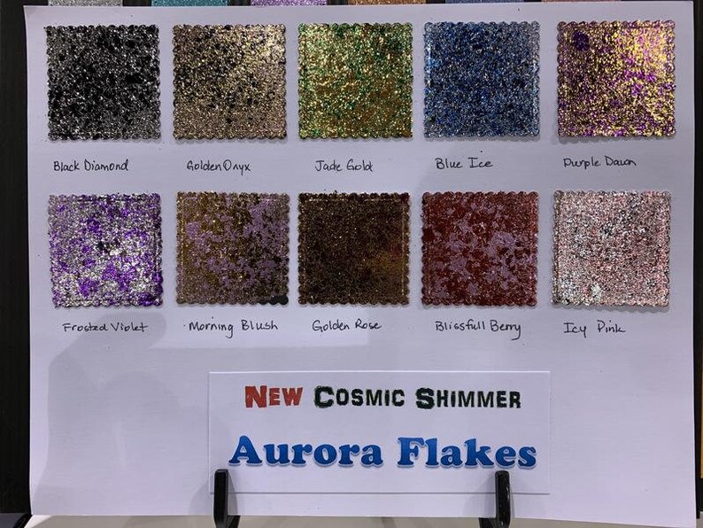 Creative Expressions Cosmic Shimmer Aurora Flakes Set of 10 Etsy