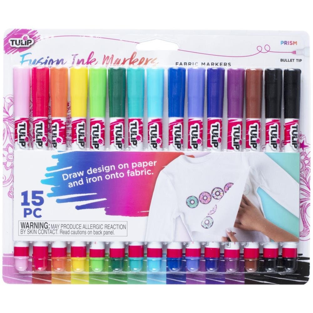 Tulip Fine Tip Neon Color Fabric Markers - 6-Pack - Marker - Art Supplies -  Notions