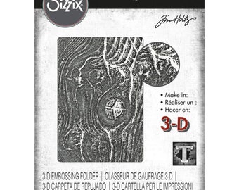 Sizzix 3D Texture Fades Embossing Folder by Tim Holtz - Lumber 662718 ...