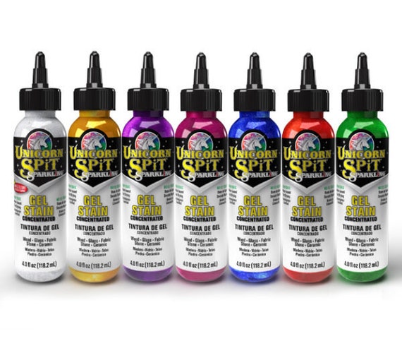 Unicorn Spit Sparkling Wood Stain - 4oz bottles Choose from 7 colors