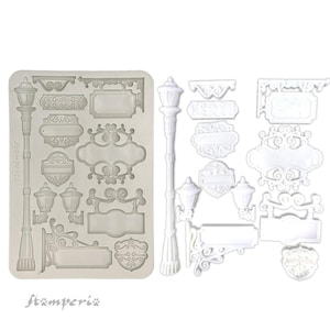 Stamperia A5 Silicone Mold - Art Of Travelling Plates KACMA551