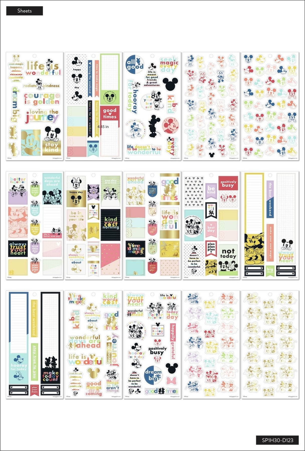 Disney's Mickey and Minnie Value Pack Stickers, Disney © Oasis Value Pack  Stickers - Icons