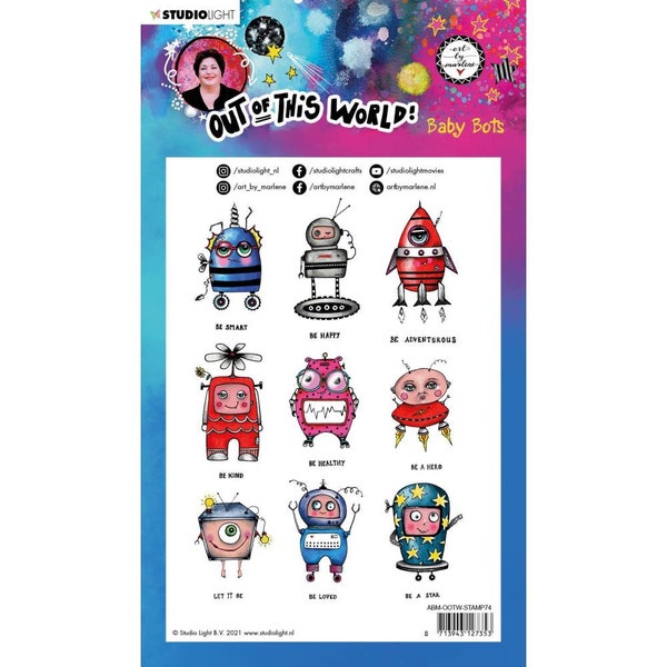 Art By Marlene Out Of This World Clear Stamps - Baby Bots