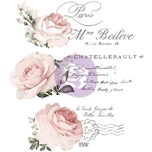 Free Shipping! Re-Design Decor Colored Transfer - Chatellerault 27.5&quot;X30.5&quot; - Prima 632885