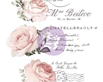 Free Shipping! Re-Design Decor Colored Transfer - Chatellerault 27.5"X30.5" - Prima 632885