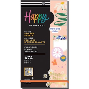 Fun Fleurs Classic Value Pack Stickers - MAMBI Happy Planner Stickers