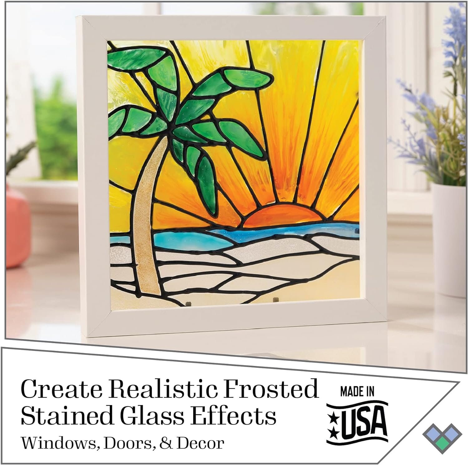 FolkArt Gallery Glass Pattern Set 3/Pkg-Floral