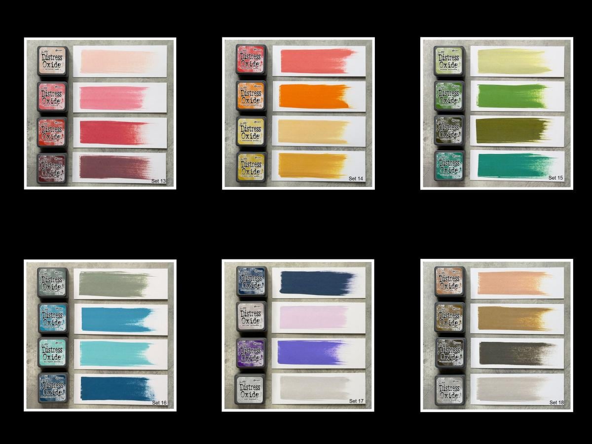New! Tim Holtz Distress Mini Oxide Ink Pads 4/pkg - Sets 1-18 or