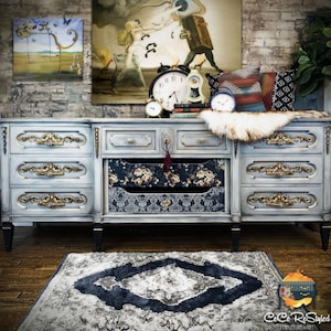 Prima Marketing Redesign Decoupage Decor Tissue Paper – DARK DAMASK – 2 Sheets (19″ X 30″)