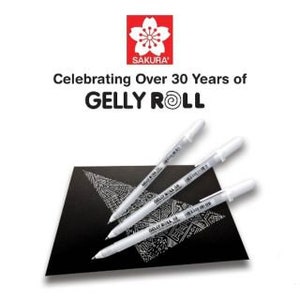 Sakura Gelly Roll Classic White Gel Ink Pen Fine Medium Bold Pack of 6 OR  12 Pens 