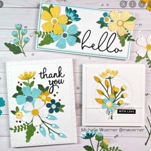 Spellbinders Etched Dies - Be Bold Blooms S5-502 - Etsy
