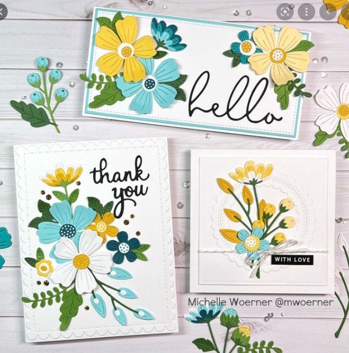 Spellbinders Etched Dies - Be Bold Blooms S5-502 - Etsy
