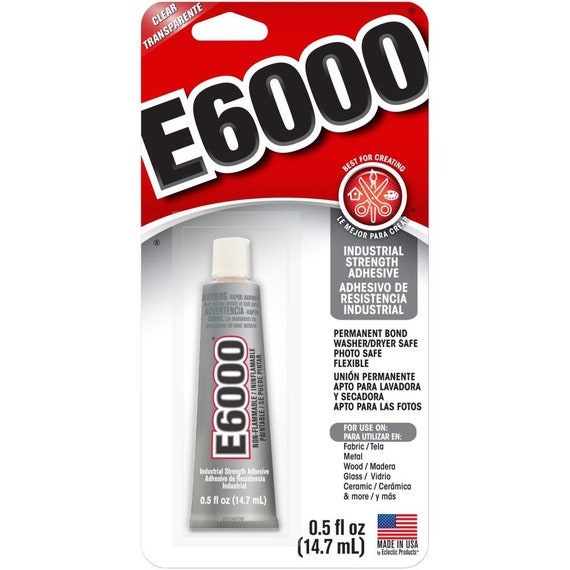 E6000 2 oz Industrial Strength Adhesive Glue - Clear w/ Precision  Applicator Tip!