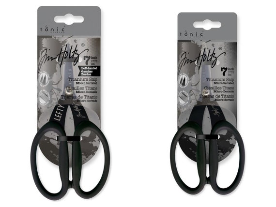 Tim Holtz Non-stick Titanium Micro Serrated Scissors 7 Left Handed