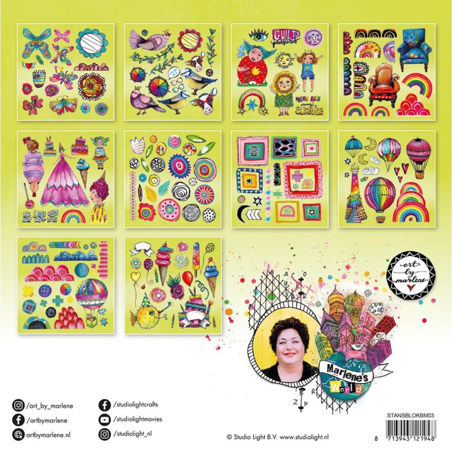 Art by Marlene Paper Elements Die Cut Block Mint or Lime Etsy Australia