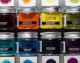 Nouvelles couleurs ajoutées ! Glacis pour gaufrage Distress de Tim Holtz
