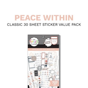 Peace Within Sticker Value Pack - MAMBI Happy Planner - 727 pcs