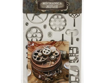 Free Shipping! Prima Marketing Mechanica Re-Design Decor Mould 966621