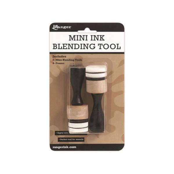Mini Ink Blending Tools with Round Domed Foam Replacement for Scrapbooking