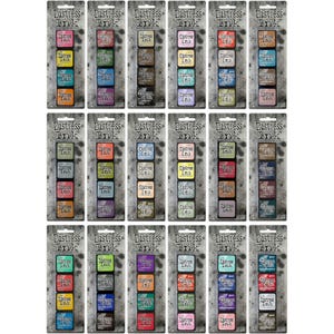 Almohadillas de tinta Tim Holtz Distress Mini (paquete de 4) - Sets 1-18