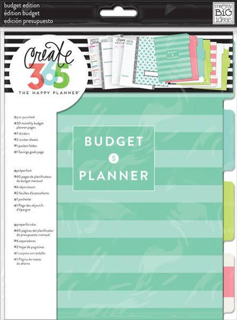 Budget Extension Pack CLASSIC Medium Happy Planner Insert Etsy